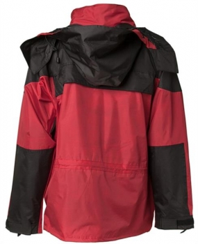 Planam Jacke Twister rot/schwarz hinten