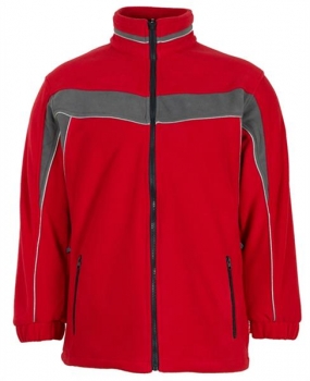 Fleecejacke Planam Plaline rot/schiefer