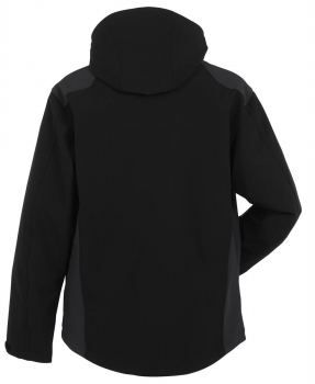 Planam Softshelljacke MOTO Outdoor schwarz-grau hinten