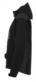 Planam Softshelljacke MOTO Outdoor schwarz-grau links