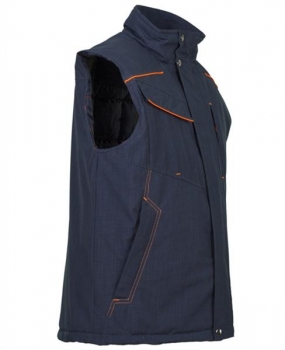 Planam Weste Neon marine/orange