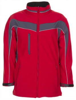 Softshell Jacke PLANAM PLALINE rot-schiefer