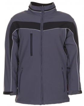 Softshell Jacke PLANAM PLALINE schiefer-schwarz