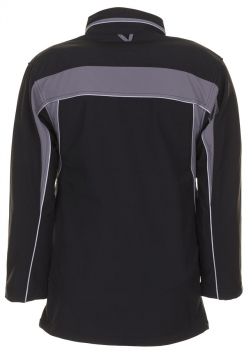 Softshell Jacke PLANAM PLALINE schwarz-zink hinten