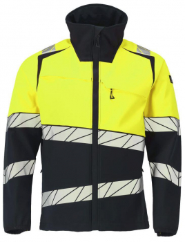 Softshelljacke 25002-246 Mascot Accelerate Safe schwarzblau-gelb vorne