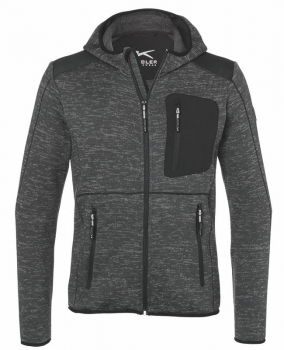 Strickjacke light Kübler Weather 1441 6335-9799 anthrazit-schwarz