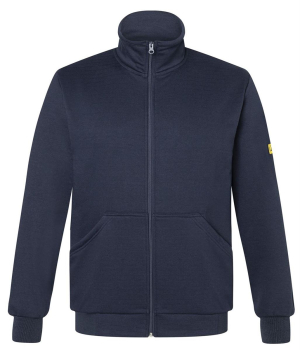 Sweatjacke 5316 Kübler ESD dunkelblau vorne