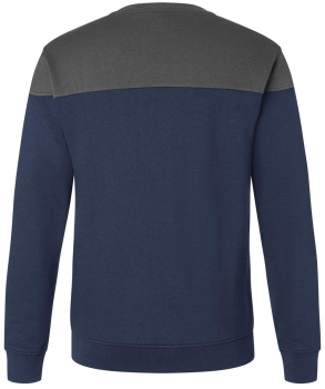 Preview: Sweatshirt 5222 Kübler Reforce dunkelblau-dunkelgrau Rückansicht