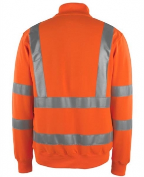 Preview: Warnschutz Sweat-Shirt MARINGA Mascot Safe Classic hi-vis orange Rückenansicht