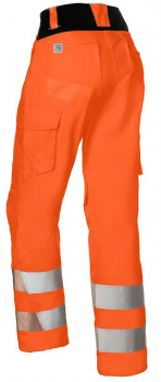 Preview: Warnschutz Damen Bundhose 2607 Kübler REFLECTIQ warnorange hinten