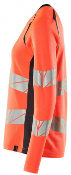 Warnschutz Damen Langarm-T-Shirt Mascot Accelerate Safe rot-schwarzblau links