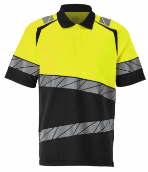 Warnschutz Polo-Shirt 25083-771 Mascot Accelerate Safe schwarz-gelb vorne