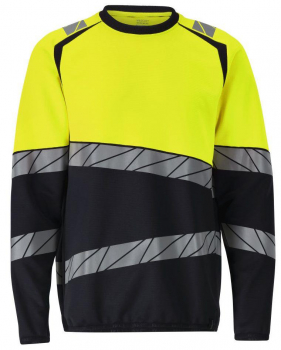 Warnschutz Sweatshirt 25084-781 Mascot Accelerate Safe schwarzblau-gelb vorne