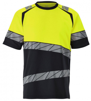 Warnschutz-T-Shirt 25082-771 Mascot Accelerate Safe schwarzblau-gelb vorne
