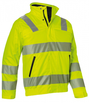Warnschutz Wetterblouson 1977 Kübler REFLECTIQ warngelb vorne