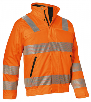 Warnschutz Wetterblouson 1977 Kübler REFLECTIQ warnorange vorne