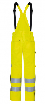 Preview: Warnschutz Wetterlatzhose 3395 ARC2 PSA 3 Kübler PROTECTIQ HI VIS gelb hinten