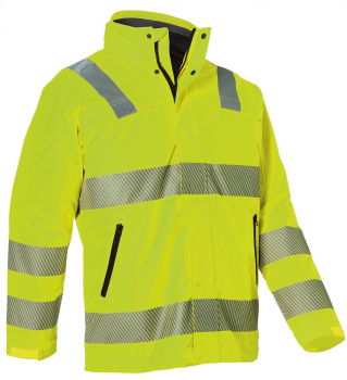 Warnschutz Wetterparka 1975 Kübler REFLECTIQ warngelb vorne