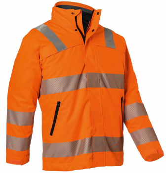 Warnschutz Wetterparka 1975 Kübler REFLECTIQ warnorange vorne