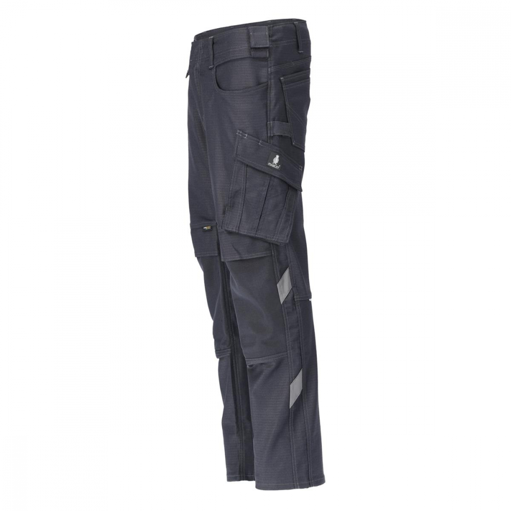 Hose mit Knietaschen 20279-459 Mascot UNIQUE schwarzblau links