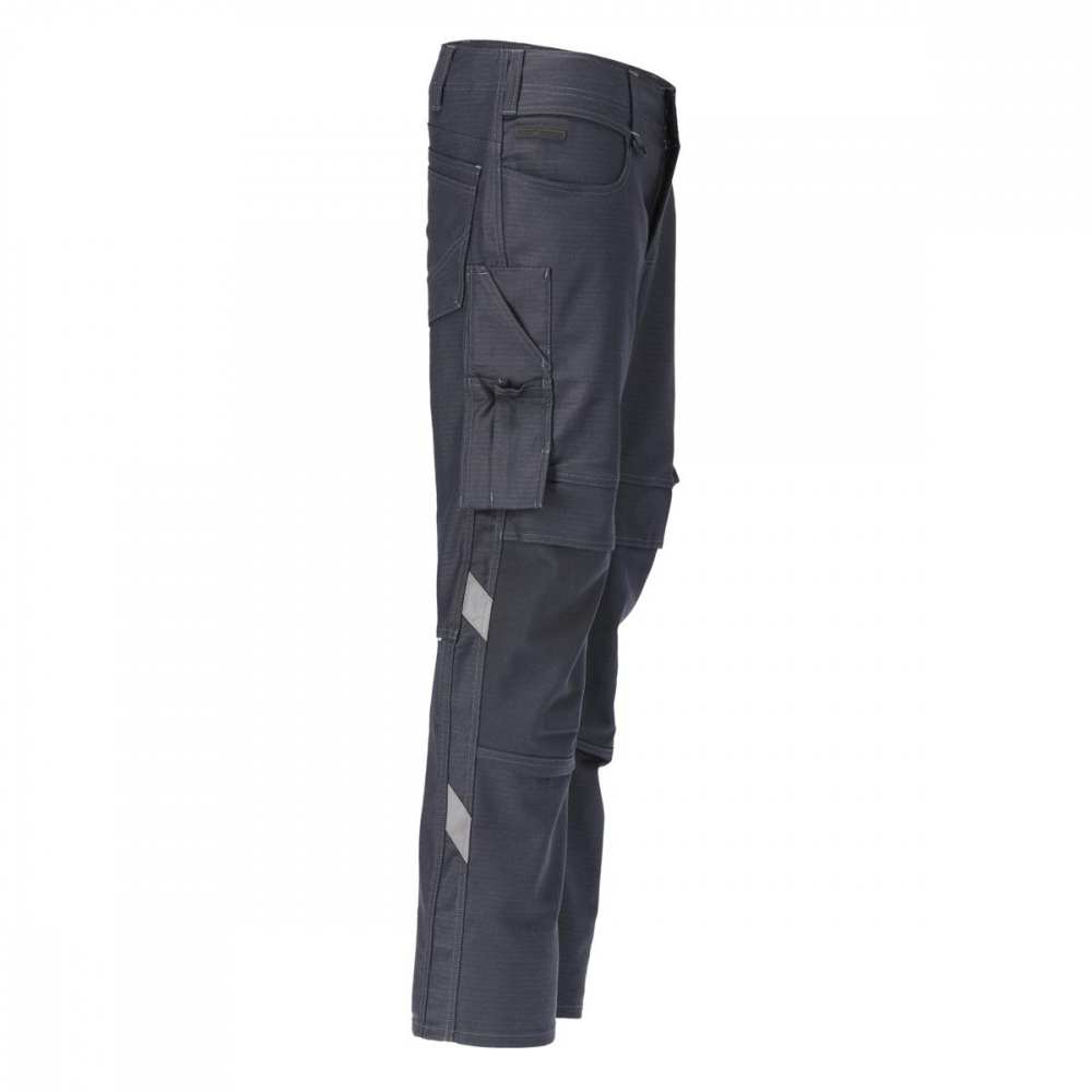 Hose mit Knietaschen 20279-459 Mascot UNIQUE schwarzblau rechts