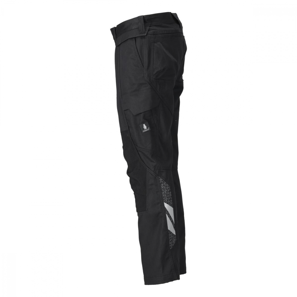 Hose mit Knietasche 20779-563 Mascot ACCELERATE schwarz Seite links