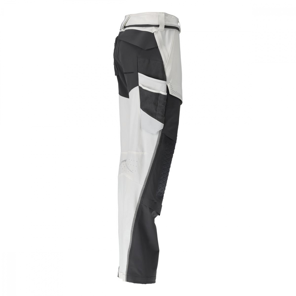 MASCOT® Customized Hose mit Knietaschen 22078-605 weiß/anthrazit Seite rechts