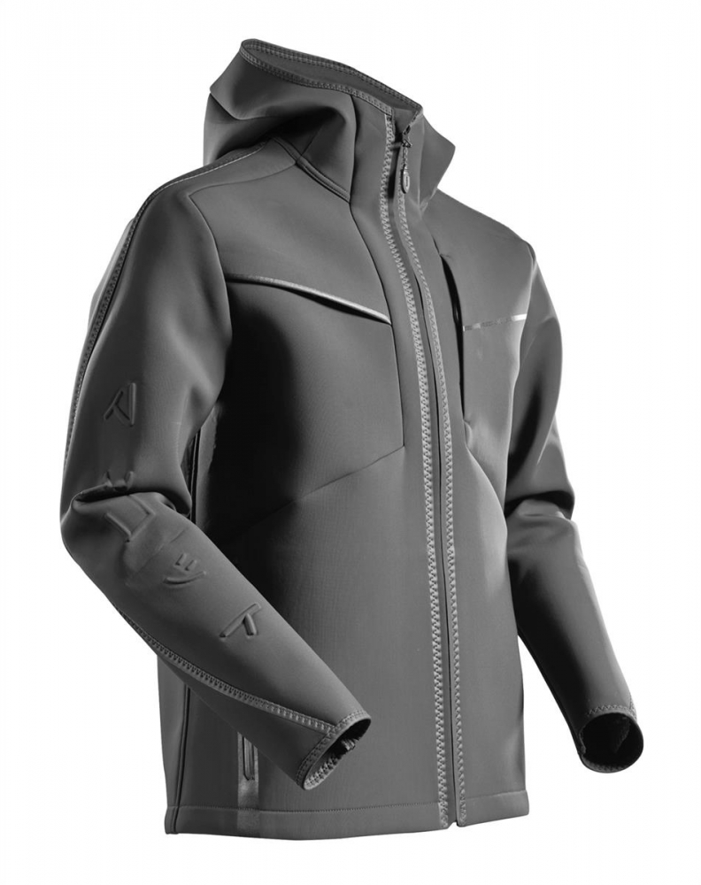 MASCOT® Customized Soft Shell Jacke mit Kapuze 22086-662 anthrazit