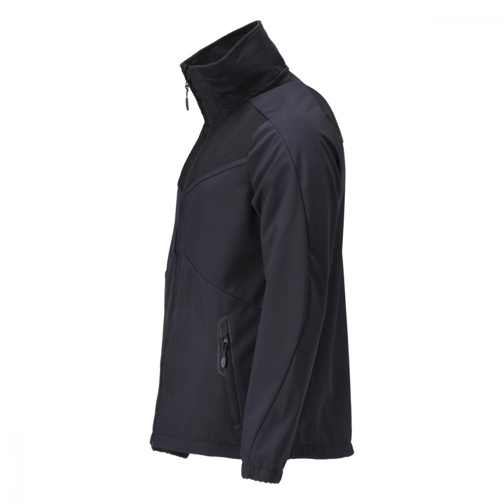 MASCOT® Customized Soft Shell Jacke 22302-649 schwarzblau links