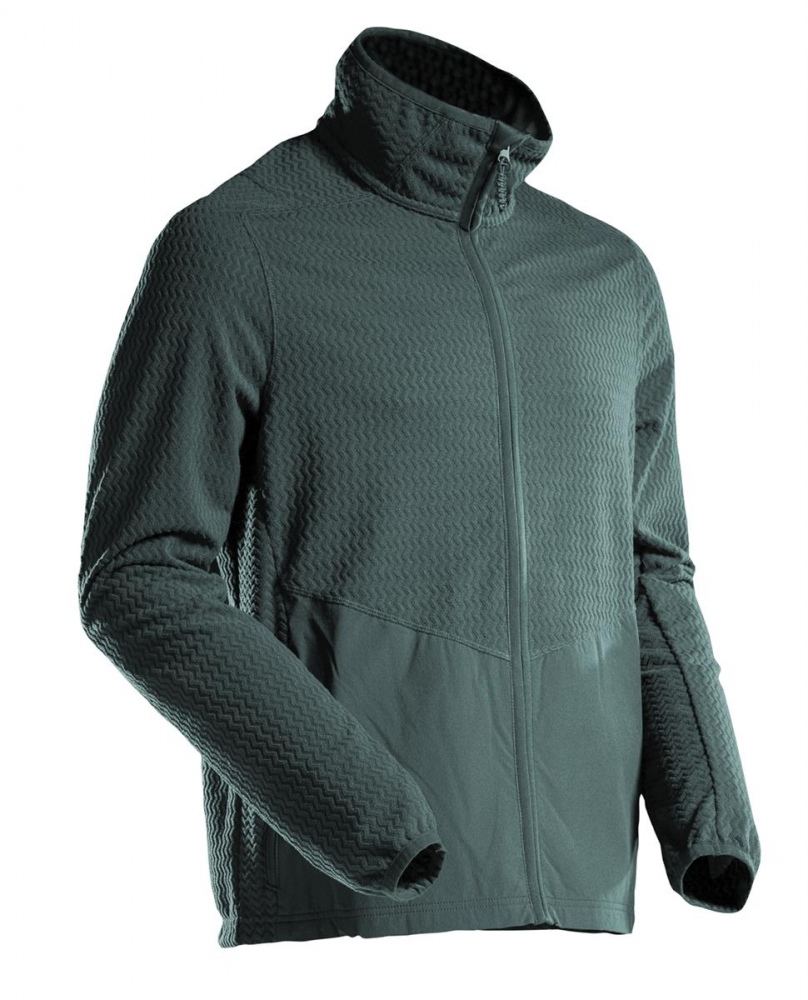 MASCOT® Customized Microfleece Pullover mit RV 22803-639 waldgrün