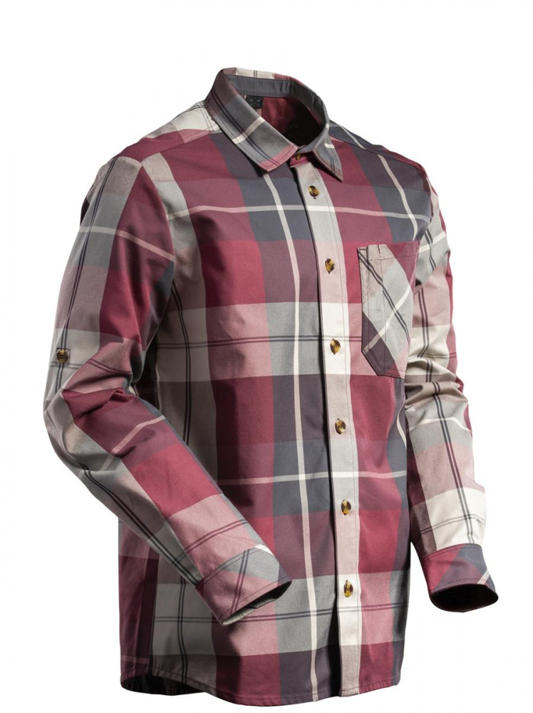 MASCOT® Customized Hemd aus Flanell 22904-446 bordeaux-kariert