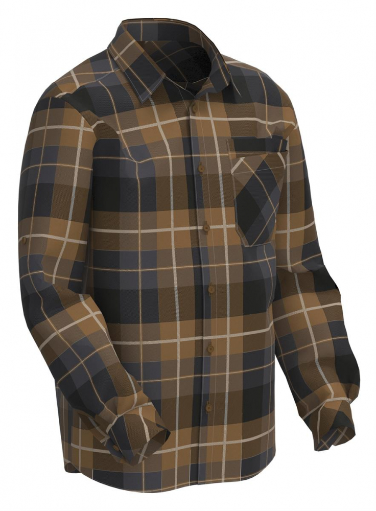 MASCOT® Customized Hemd aus Flanell 22904-446 nussbraun-kariert
