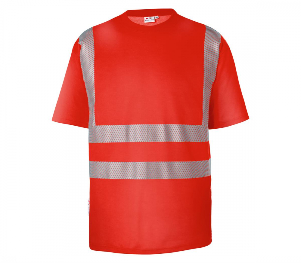 Warnschutz T-Shirt 5043 Kübler REFLECTIQ warnrot