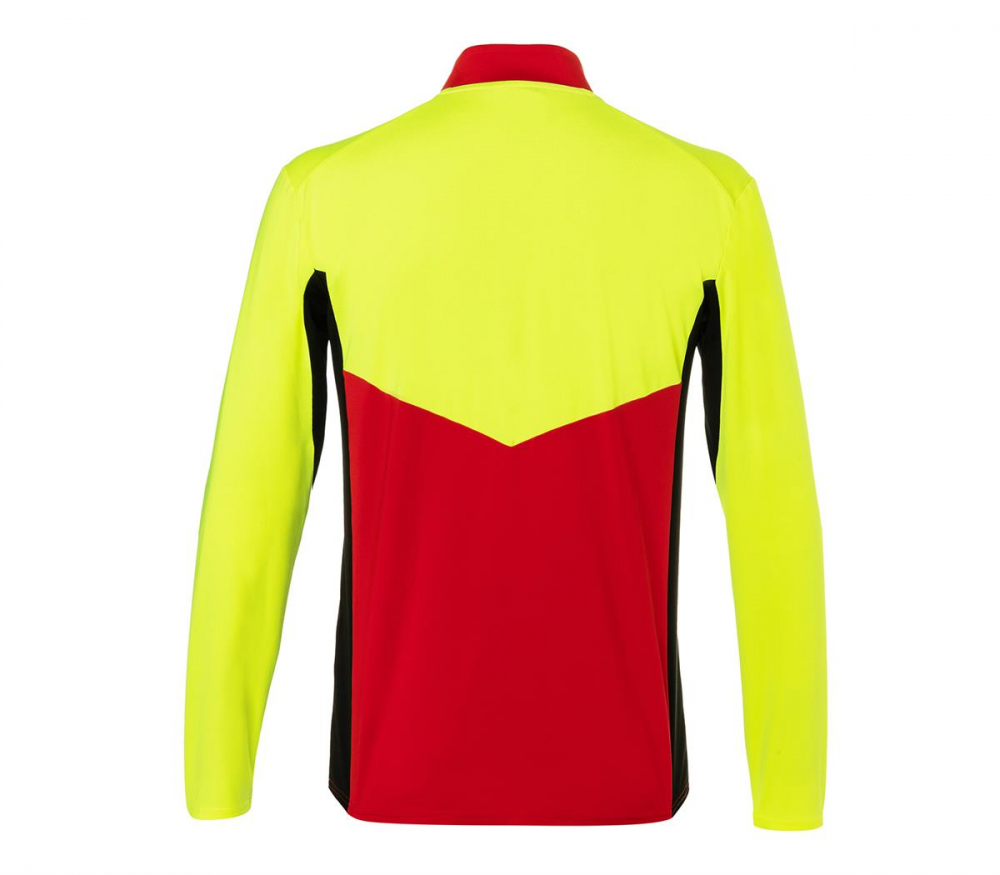 Kübler Forest Funktionsshirt Langarm 5049 6242 rot-warngelb hinten