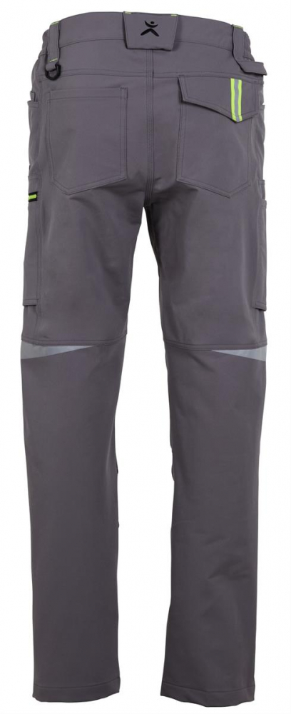 Bundhose rECOline Planam zink-schwarz 6714 hinten