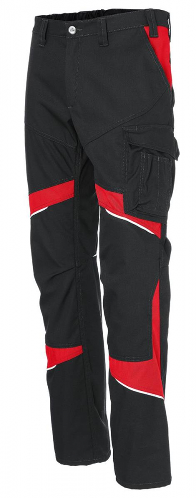 Damen Bundhose 2550 Kübler ACTIVIQ Cotton+ schwarz-mittelrot