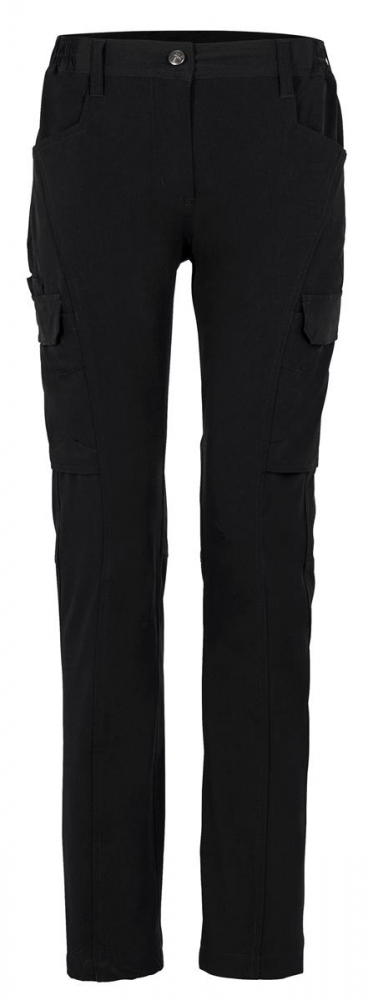 Damen Bundhose STRETCHY Planam Outdoor schwarz vorne