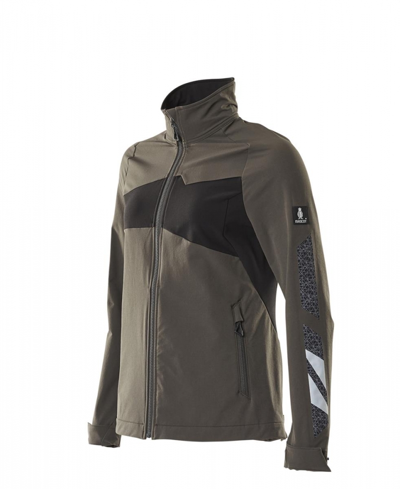 Damen Jacke 18008-511-1809 Mascot ACCELERATE dunkelanthrazit-schwarz links