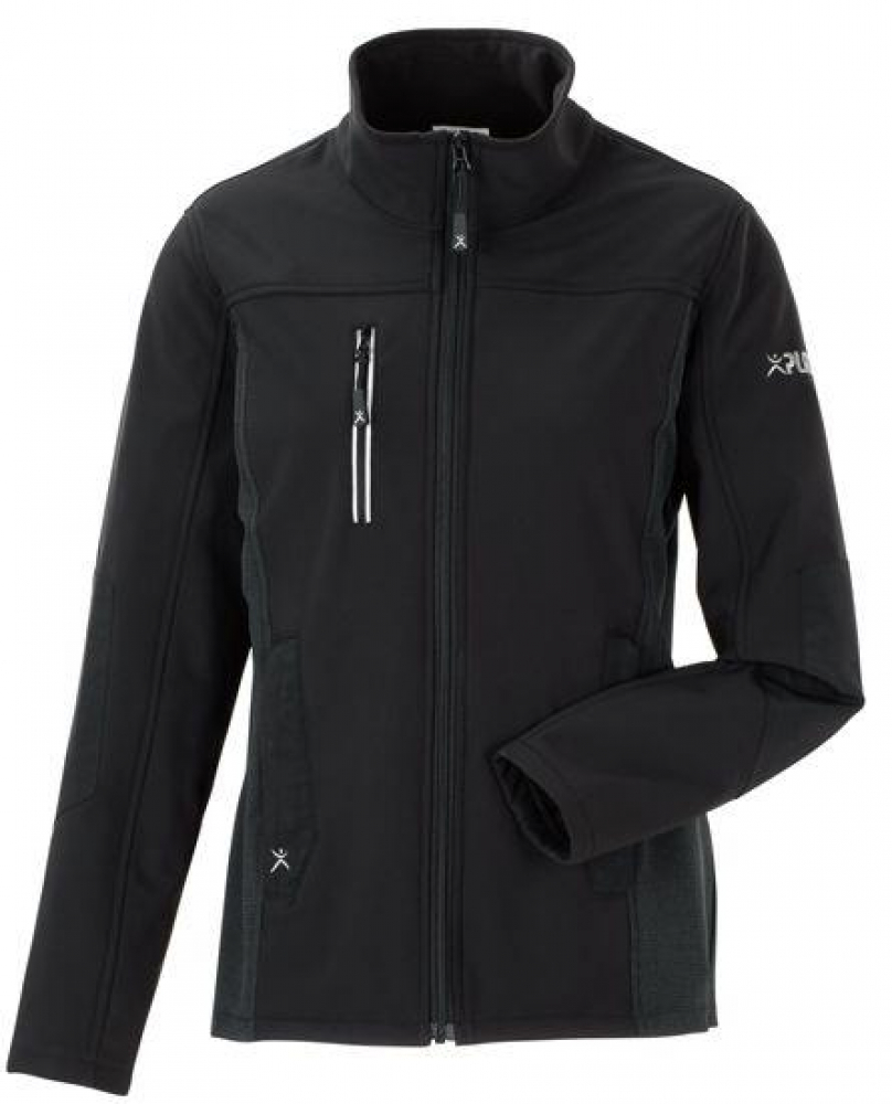 Damen Pure Softshelljacke PLANAM NORIT schwarz vorne