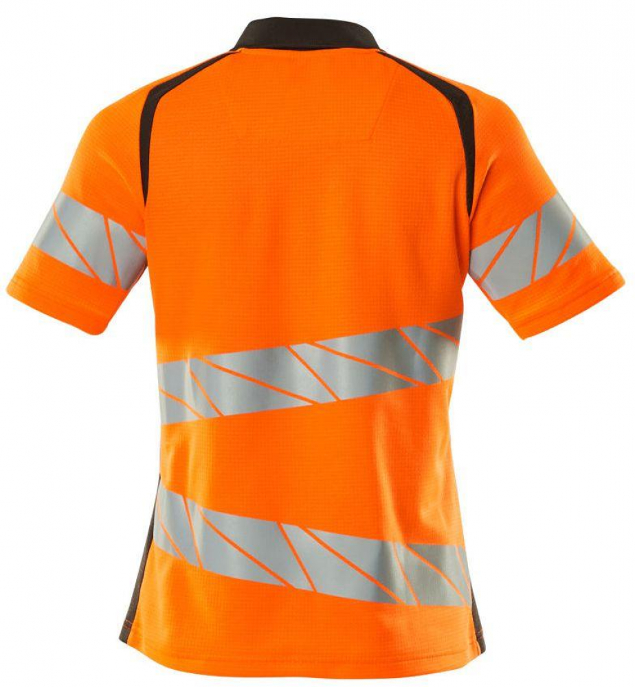 Damen Warnschutz-Polo-Shirt 19093-771 Mascot Accelerate Safe orange-schwarzblau hinten