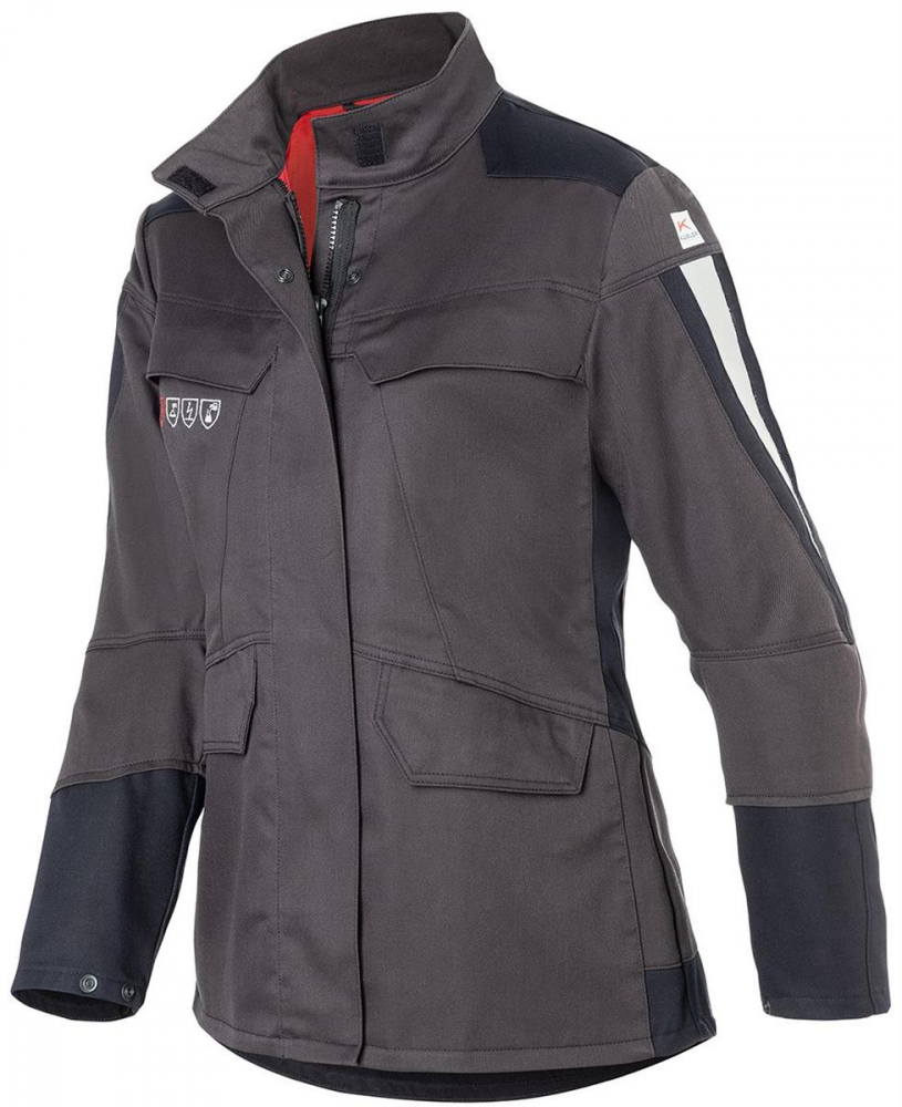 Damenjacke arc2 1491 Kübler PROTECTIQ anthrazit-schwarz vorne