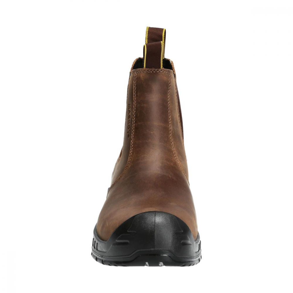 MASCOT® FOOTWEAR ORIGINALS F1000-715 Sicherheitsstiefel nussbraun/schwarz Vorderansicht