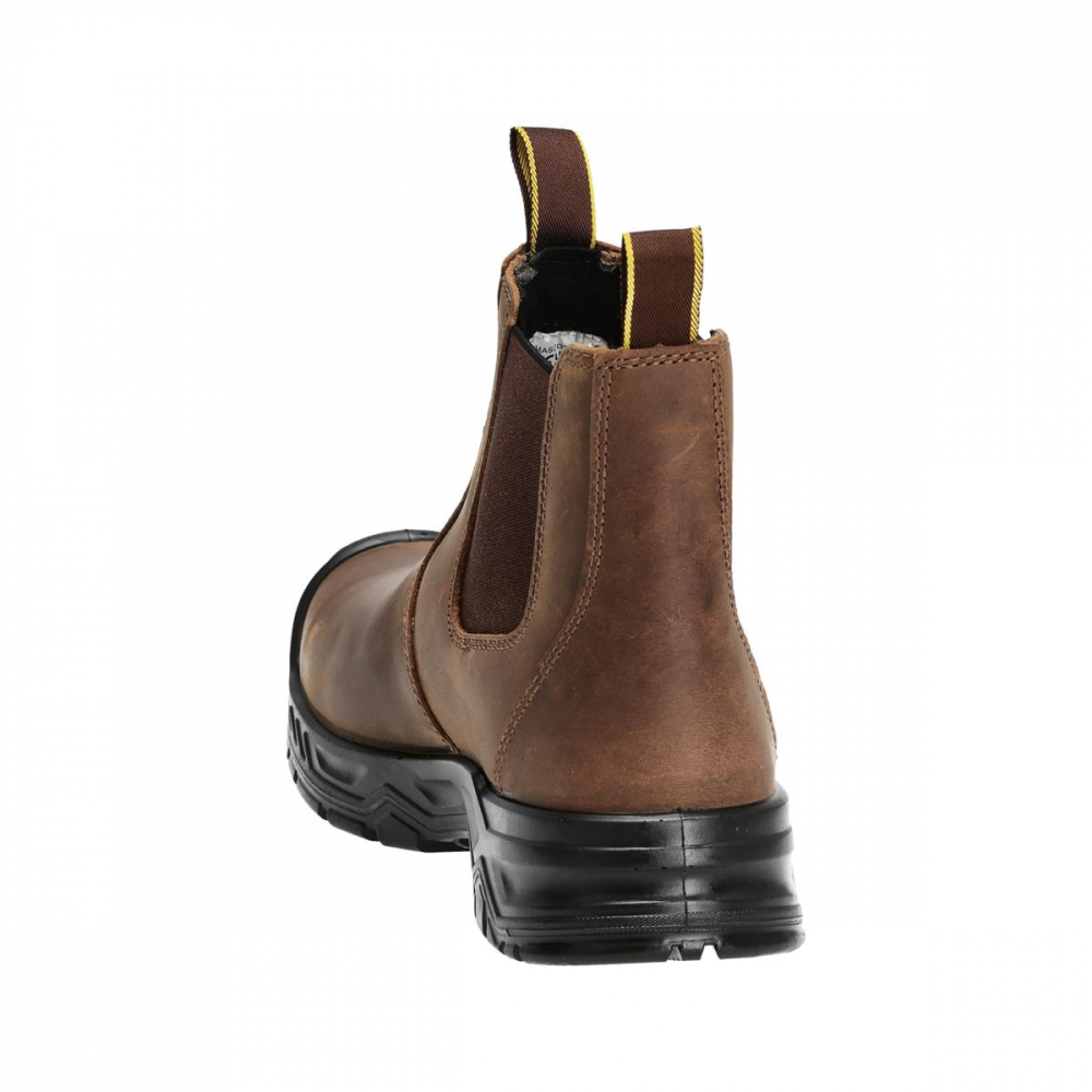 MASCOT® FOOTWEAR ORIGINALS F1000-715 Sicherheitsstiefel nussbraun/schwarz Rückansicht
