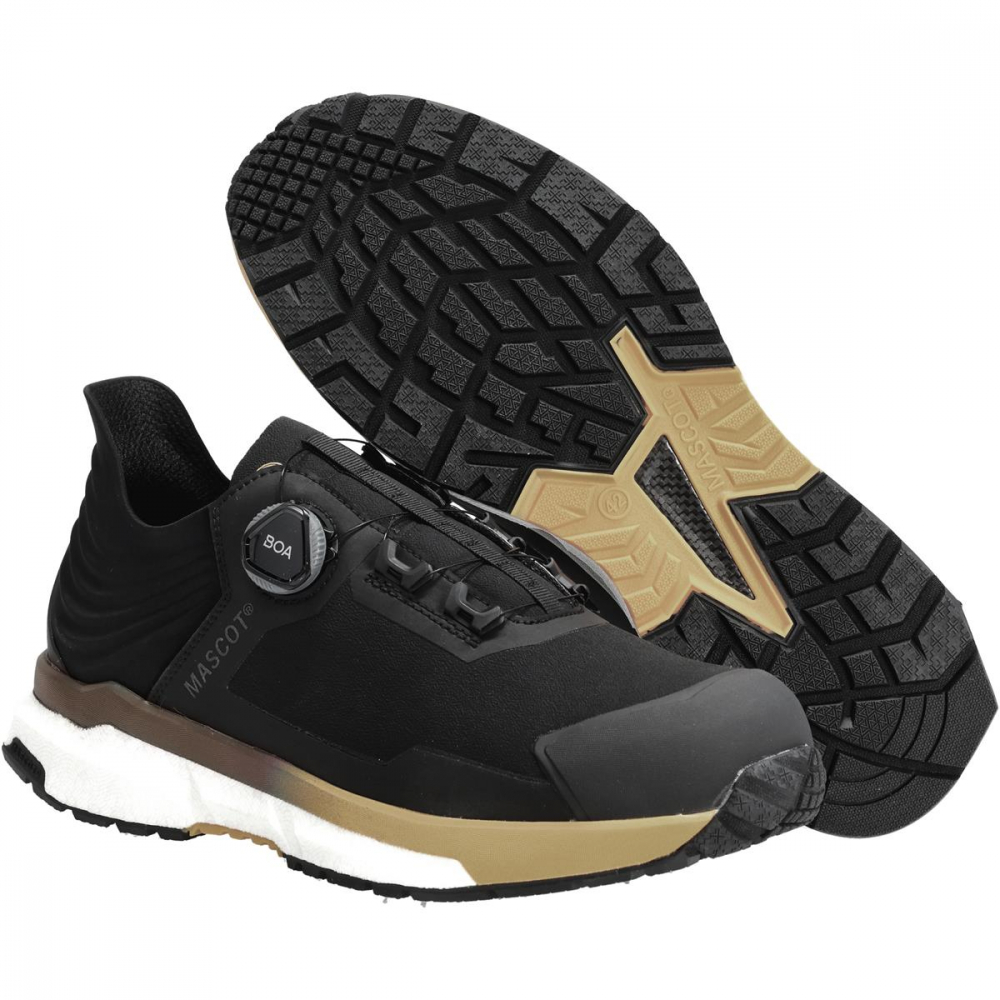 MASCOT® FOOTWEAR CUSTOMIZED F1680-704 Damen Sicherheitsschuhe schwarz/dkl. sandbeige