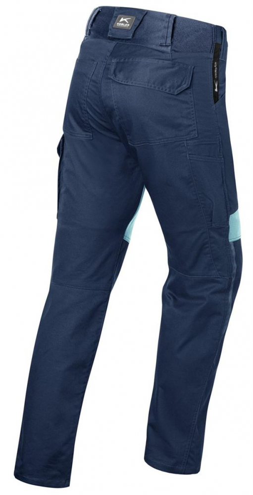 Hose 2260 Kübler Reforce dunkelblau-eisblau Rückansicht