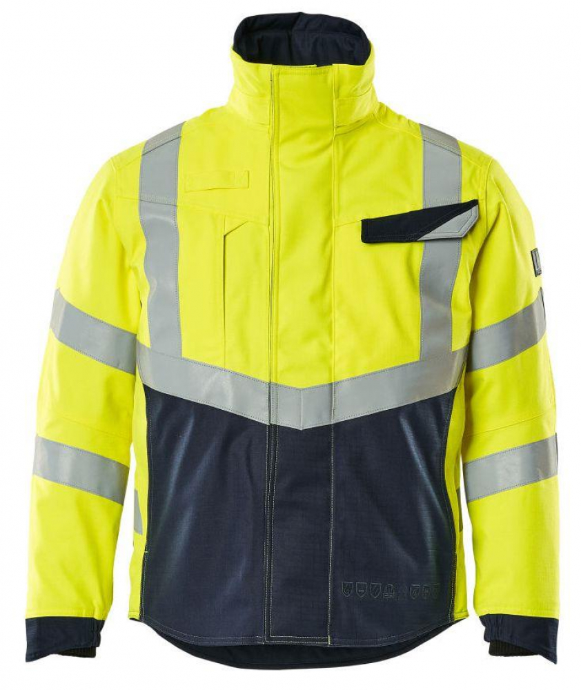 Jacke 19835-217 Mascot Multisafe gelb-schwarzblau vorne