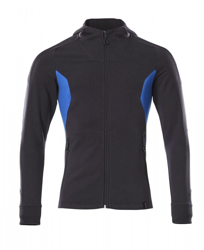 Kapuzen Sweatjacke 18584-962-01091 Mascot ACCELERATE schwarzblau-azurblau