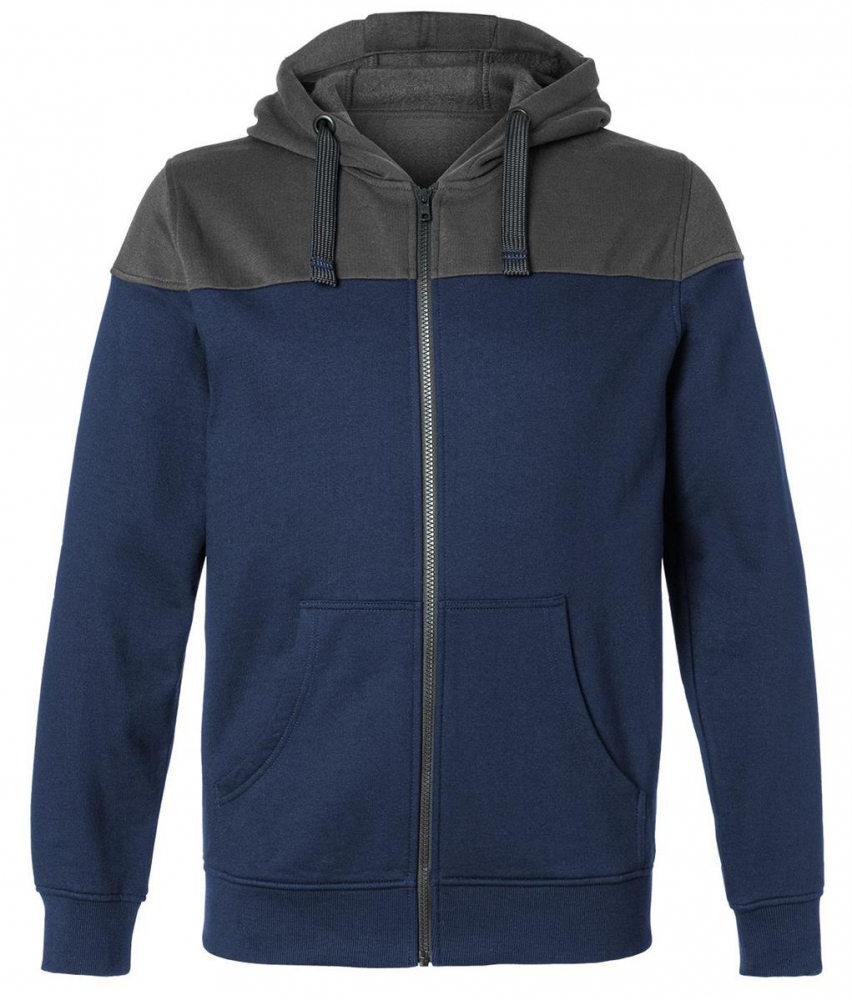 Kapuzen Sweatjacke 5223 Kübler Reforce dunkelblau-dunkelgrau