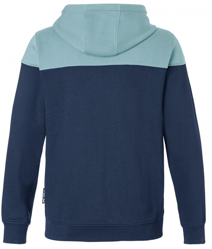Kapuzen Sweatjacke 5223 Kübler Reforce dunkelblau-eisblau Rückansicht