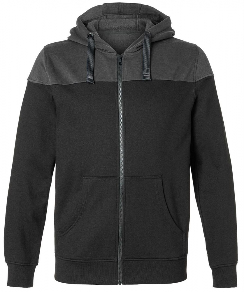 Kapuzen Sweatjacke 5223 Kübler Reforce schwarz-dunkelgrau